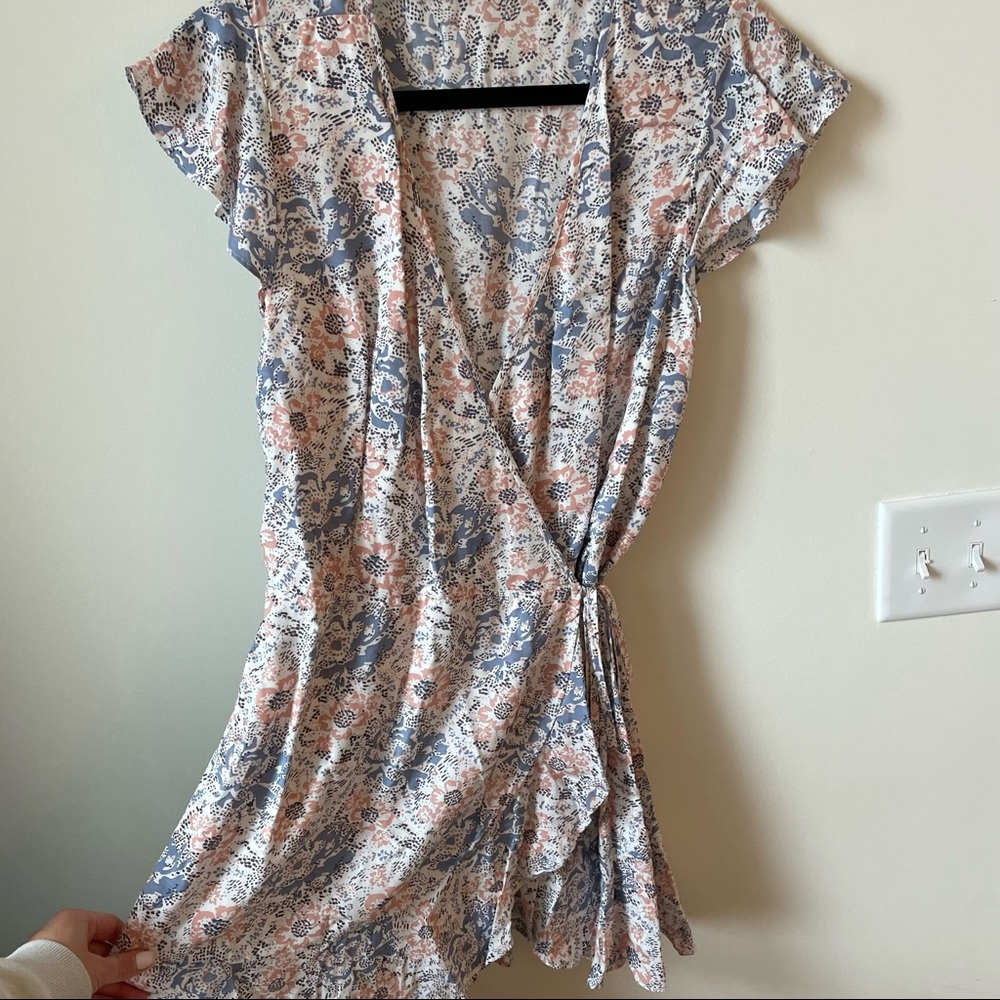 Abercrombie and Fitch Flutter Sleeve Wrap Dress